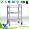 BDT201A New 2 tier abs hospital trolley serving utility cart